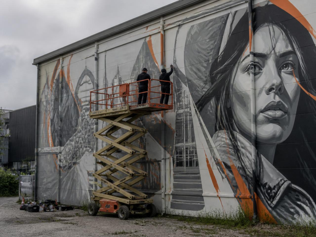 Warehouse gable — Exterior mural in Ballarat Central